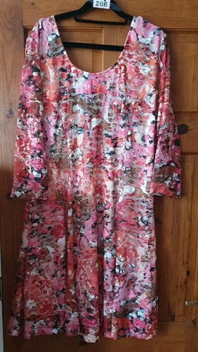 Ladies orange dress size22 - orange,