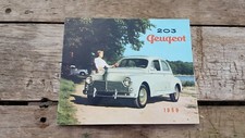 PEUGEOT 203 SALES BROCHURE