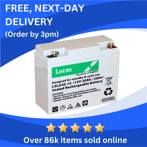 Lucas 12v 20ah - 12v, (replaces