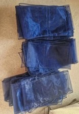 40 Navy Blue Organza Chair Sashes