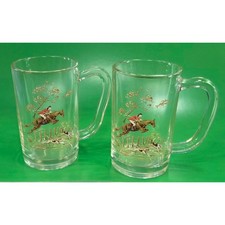 Pair vintage fox hunting