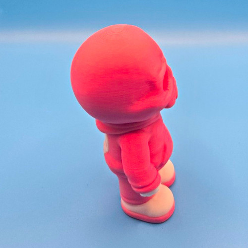 Pink white skull - pink, figurine