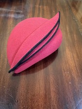 Red Wool Wedding Hat