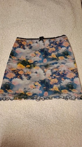 Mini skirt floral print urban