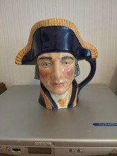 Royal Doulton Toby Jug - Lord Nelson Vintage D6336 Large jug - 19 x 19cm tall 