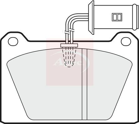 Brake pad set front fits - set,