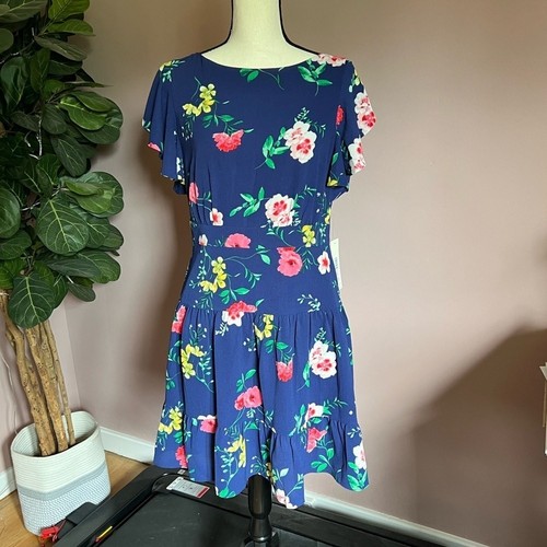 Eliza floral blue - floral, dress
