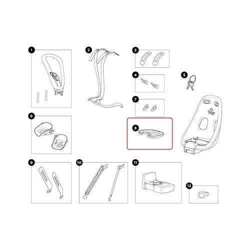 Thule brown child seat - brown,