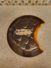 VINTAGE MCVITIES JAFFA CAKES SHAPED TIN 7CM HIGH 23CM DIAM