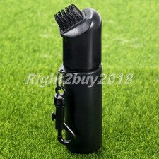 Golf Club Ball Cleaning Brush Washer Cleaner Clip w/ Refillable Water Bottle NEW
