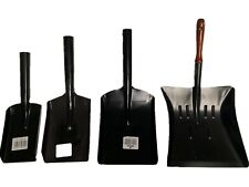 METAL ASH SHOVEL 4" 5" 6" 9" STEEL HAND SHOVEL for COAL - BLACK