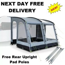 KAMPA DOMETIC RALLY 330 CLASSIC POLED CARAVAN PORCH AWNING +FREE REAR POLES 2025