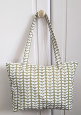 Orla Kiely Olive Stem  Zippered Tote/handbag