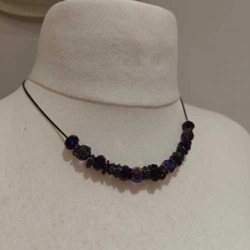 Next gothic necklace - gothic, purple