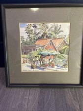 Framed print of a watercolor