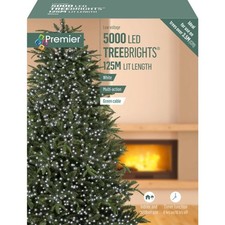 Premier 5000 LED Multi-Action Christmas Lights Timer - COOL BRIGHT WHITE