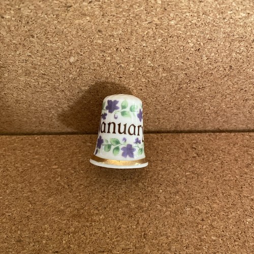 January birth month thimble - january,