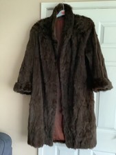 Ladies Genuine Vintage Male Mink Fur Coat Size 12-14 in Nice Condition