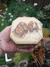 Old Hunting Dogs Pictorial Ridgways Tea Tin 1/2lb Size