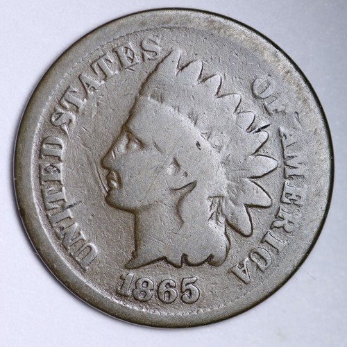 1865 indian head - head, cent