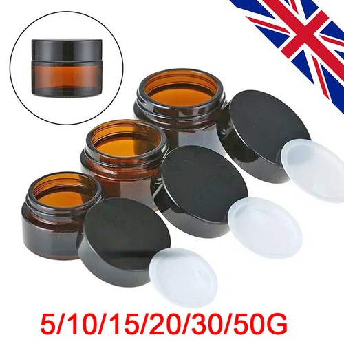 Glass amber cosmetic - glass,
