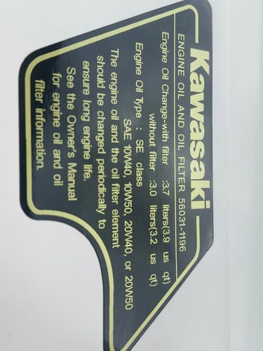 Kawasaki z1100r oil - kawasaki,