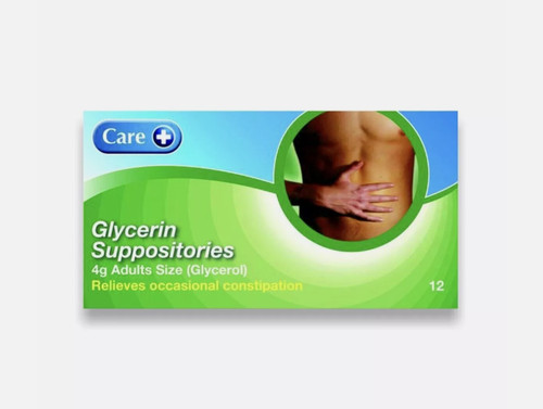 Care glycerin suppositories - glycerin,
