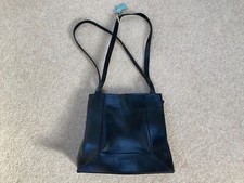 RADLEY BLACK LEATHER SHOULDER STRAP HANDBAG ZIP POCKETS HOBO BAG ZZ