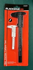 2pc PLASTIC VERNIER CALIPER