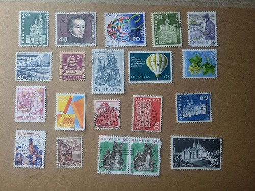 Vintage swiss postage stamp - vintage,