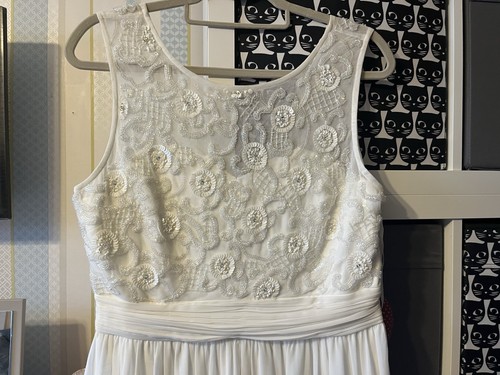 Ivory wedding dress size - dress, 14