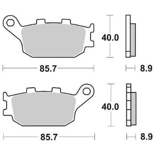 Brake pads sbs 657hf for - sbs,