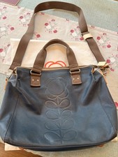 Orla Kiely Navy Embossed