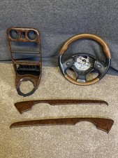 Mgf Mk2 Tf Wood Interior Trim set inc Steering Wheel Door Caps Centre Console