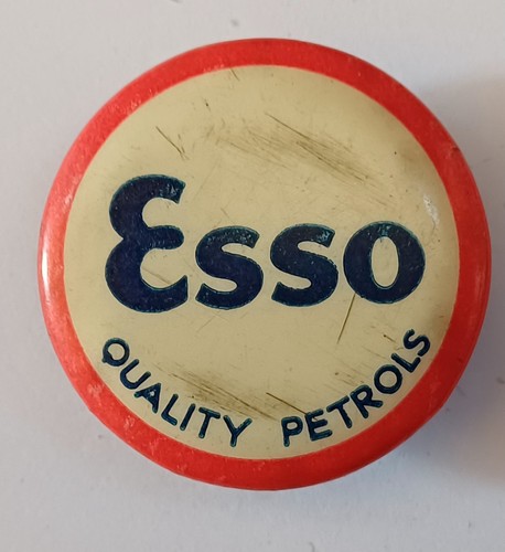 Vintage esso pin badge - vintage,