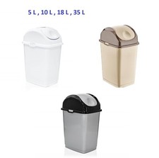 PLASTIC SWING TOP BIN WASTE 5L