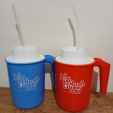 Slush Cuppy Mug Made By Fire Box Make A Sluchy In Seconds, blue and red  