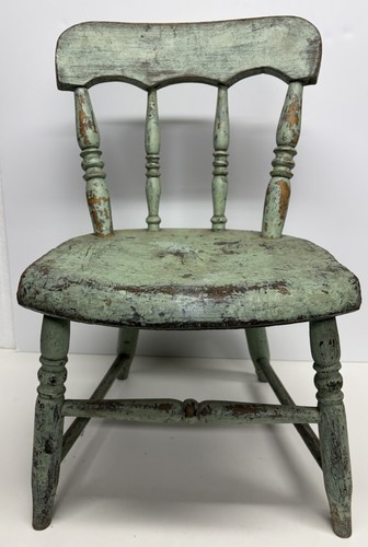 Antique painted wooden - painted,