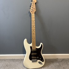 White Custom Stratocaster style guitar build and fully loaded.