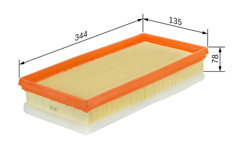 Bosch air filter seat - air, audi