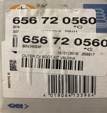 Outer CV Boot Kit Vauxhall Astravan MK4, Astra MK4, Zafira MK1 & Corsa MK2