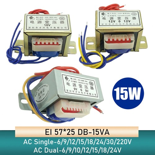 Power transformer 15w - 15w, db-15va