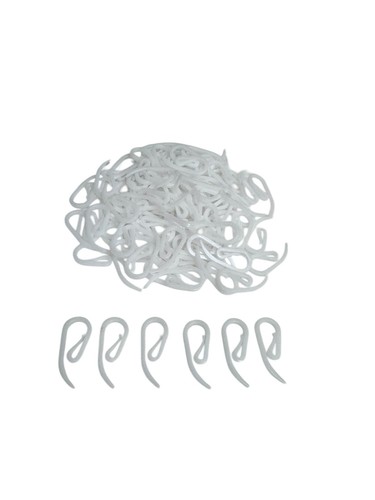 100x white plastic curtain - 100x,