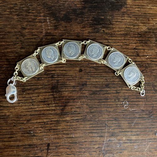 Vtg silver brass george - silver, &