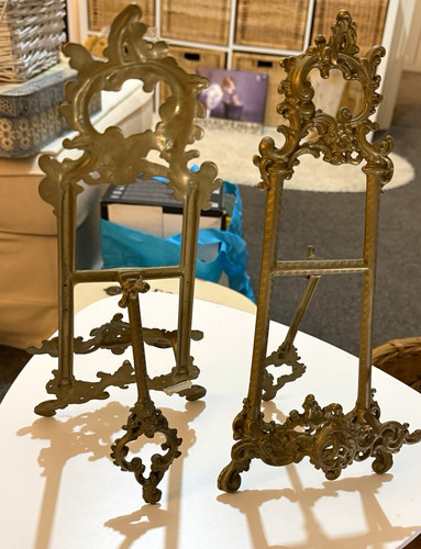 Set ornate gold metal - set,