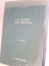 Verdi La Foza del Destino Force of Destiny Schirmer Vocal Score