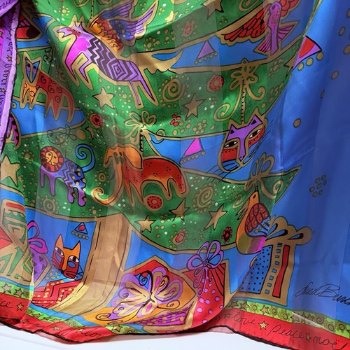 Vtg laurel burch - silk, scarf