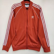 Adidas Originals Orange Superstar Tracksuit Top Jacket | Men's Medium