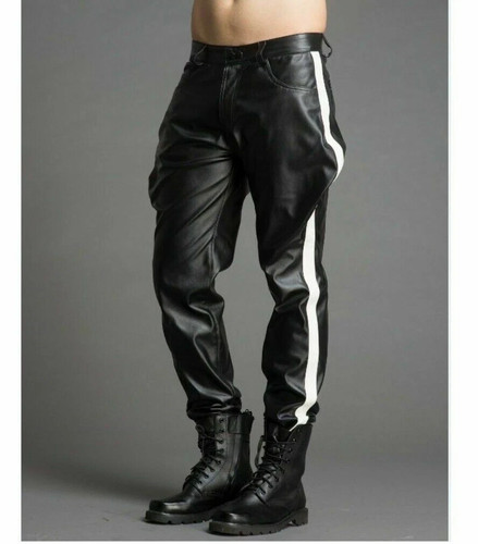 Men real black - real, leather