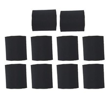 10x Black Polyester Armbands